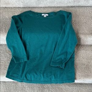 Croft & Barrow Teal Knit Top
